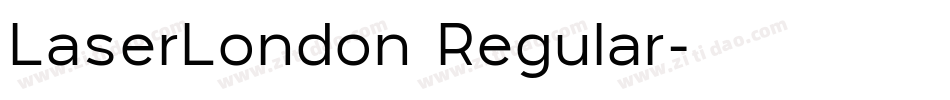LaserLondon Regular字体转换